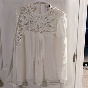 NWT Express Off-White Open Back Top